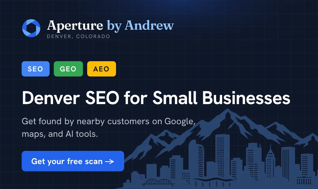 SEO & Website Services for Small Businesses - Aperture by Andrew